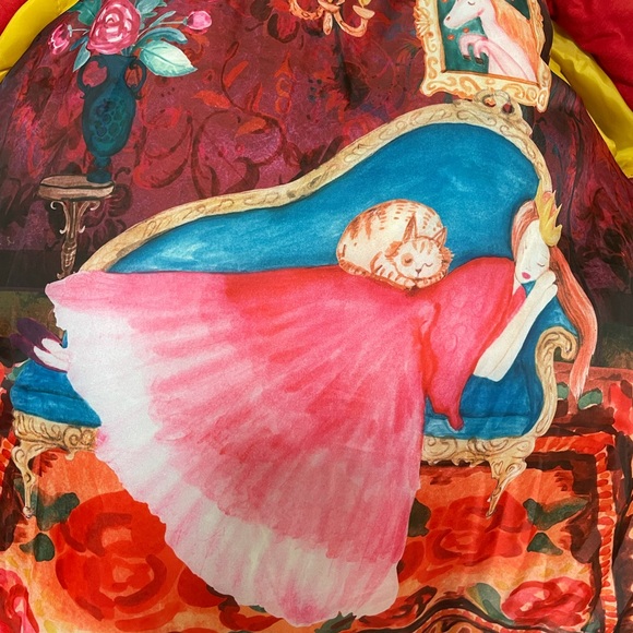 Claudette woolen coat with sleeping beauty lining - Picture 3 of 14